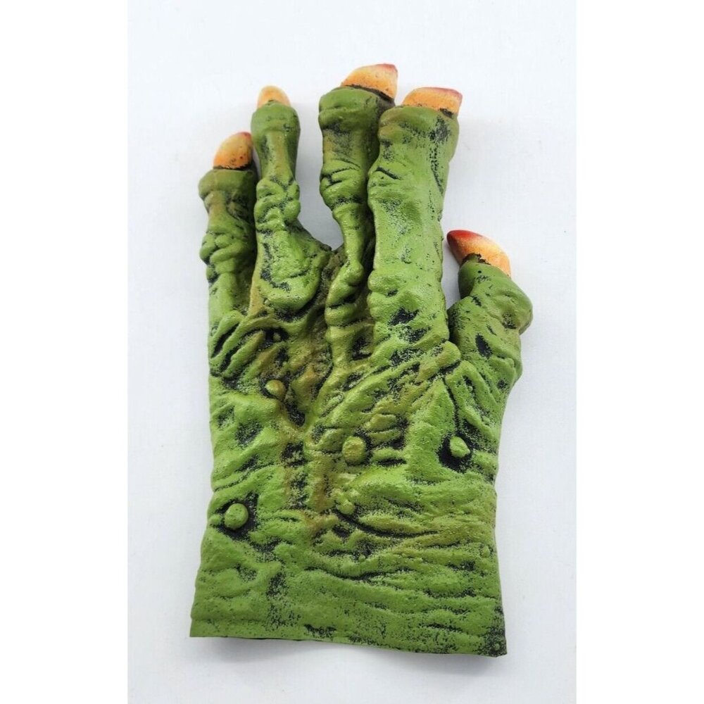 2002 The Paper‎ Magic Group Green Monster Costume Halloween Hands 1 Glove Rubber